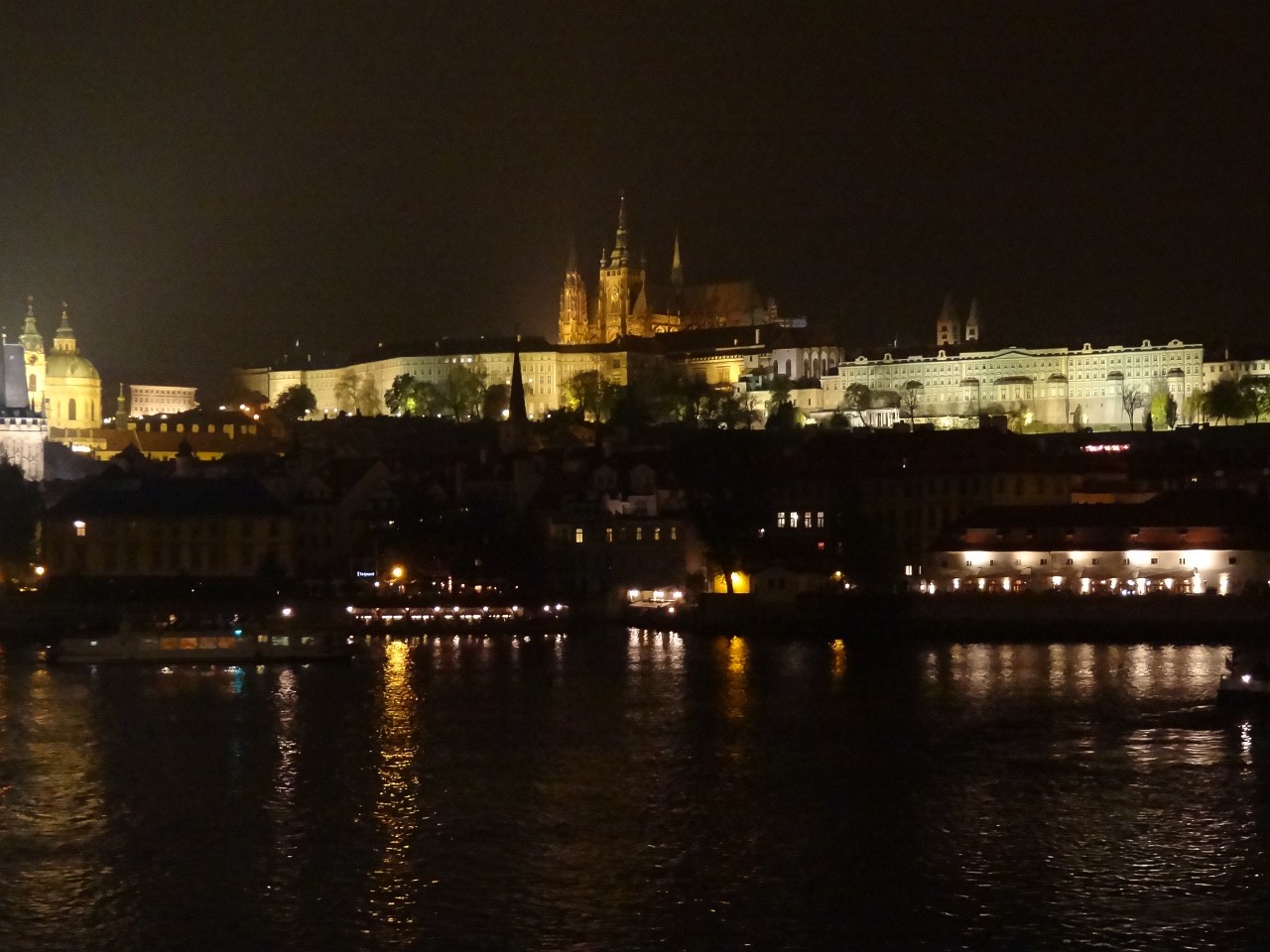 Prague Castle Complex at night